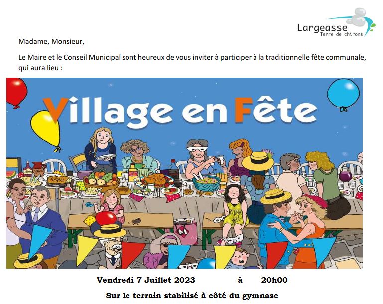 Oyé oyé le village en fête est annoncé !